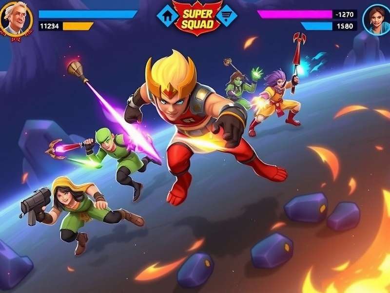 Pune Super Squad gameplay screenshot showing vibrant Indian characters in battle